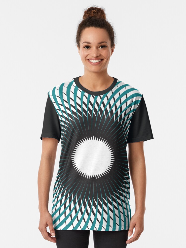 Vista alternativa de Camiseta gráfica NAUTILUS (AQUA/BLACK)