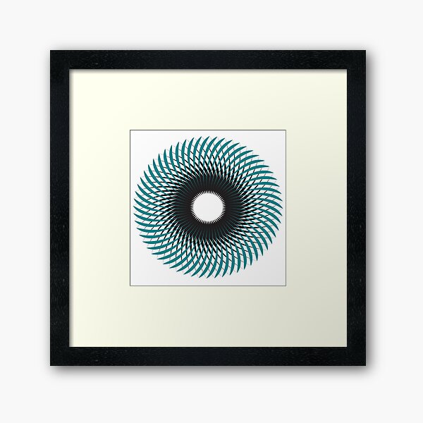 NAUTILUS (AQUA/BLACK) Lámina enmarcada