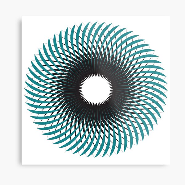 NAUTILUS (AQUA / BLACK) Metal Print