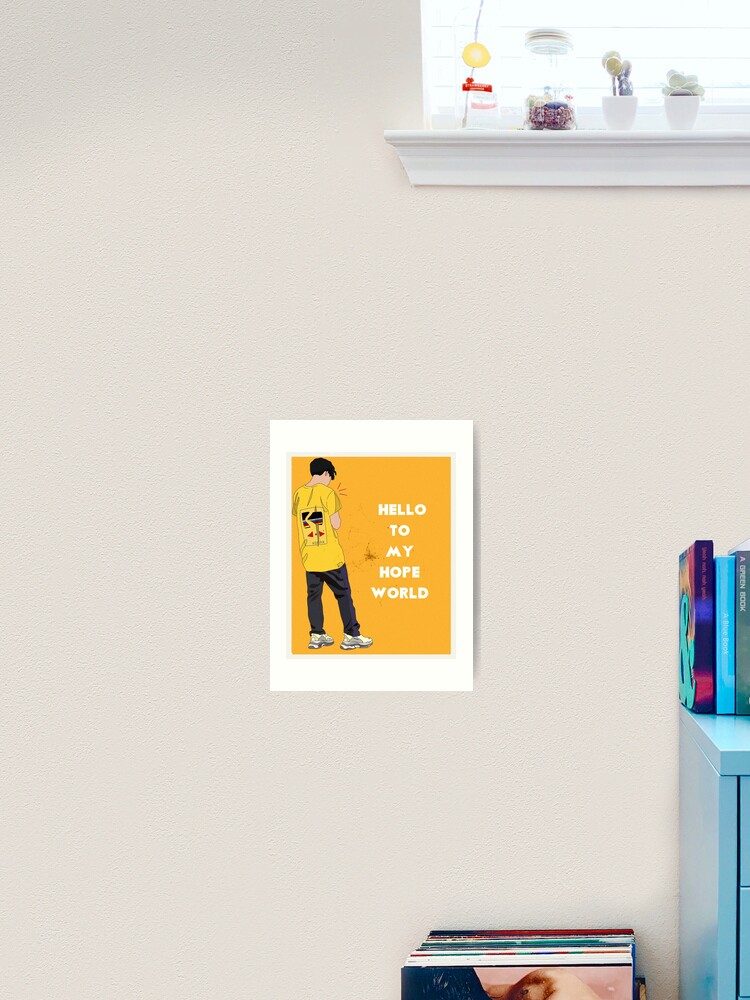 Hello To My Hope World Art Print By Klaravolf Redbubble