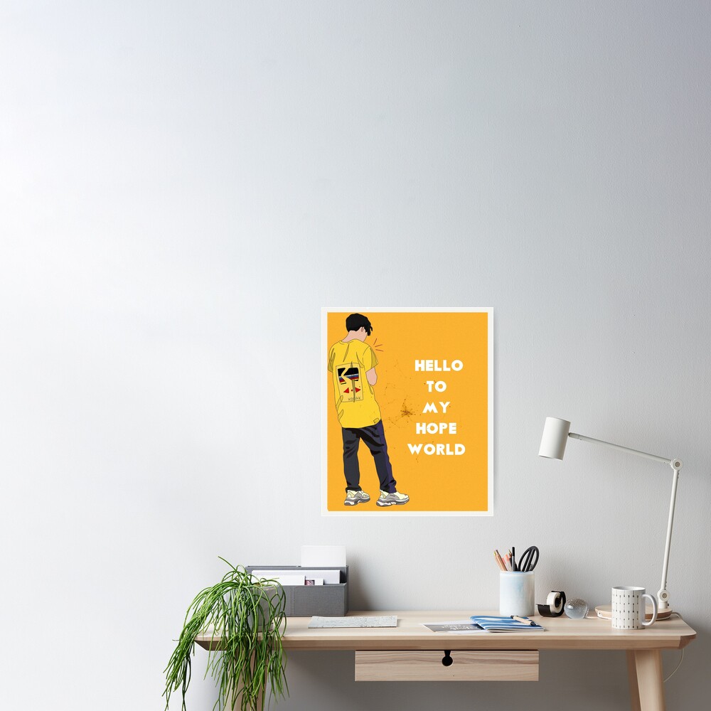 Hello To My Hope World Poster By Klaravolf Redbubble