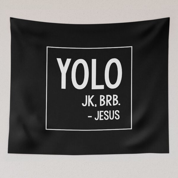Item preview, YOLO LOL JK BRB T-Shirt Jesus Brb Shirt Yolo Brb Jesus Shirt designed and sold by trendo.