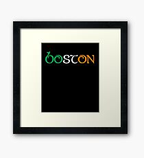 St. Patrick's Day City Pride - BOSTON Framed Print