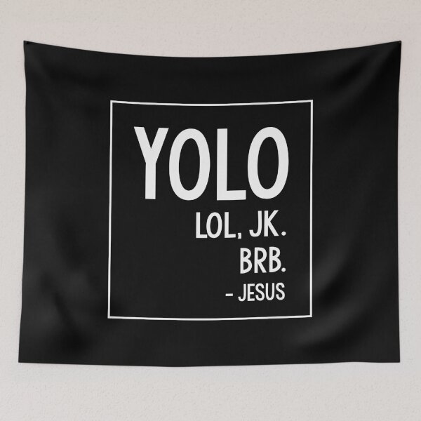 Item preview, YOLO LOL JK BRB T-Shirt Jesus Brb Shirt Yolo Brb Jesus Shirt designed and sold by trendo.