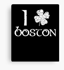St. Patrick's Day City Pride - BOSTON Canvas Print