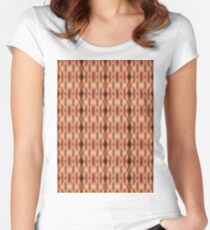 #texture #pattern #abstract #textured #brown #textile #fabric #metal #material #surface #design #backgrounds #wallpaper #woven #macro #fiber #seamless #canvas #rough #detail #structure #closeup Women's Fitted Scoop T-Shirt
