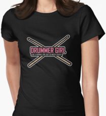 Drummer Drummer Girl Shirt Gift Women's Fitted T-Shirt
