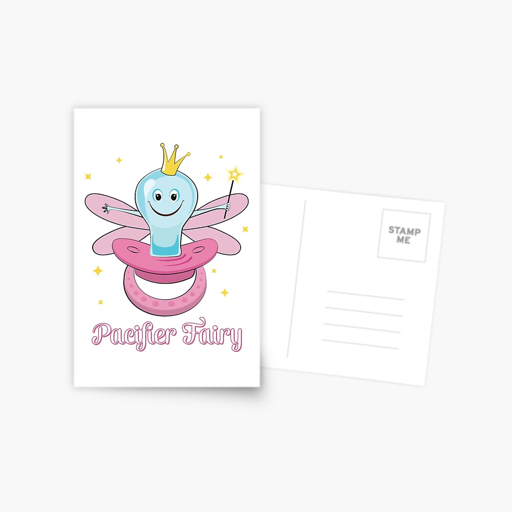 paci-fairy-pacifier-fairy-illustration-for-girls-postcard-for-sale-by-festivalshirt-redbubble for Free Printable Binky Fairy Letter Paci Fairy Pacifier Fairy Illustration For Girls
