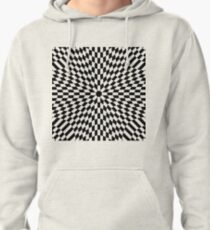 #black #white #checkered #chess #pattern #abstract #flag #floor #square #checker #board #chessboard #texture #check #design #race #illustration #squares #tile #racing #game  #checked #tiles #geometric Pullover Hoodie