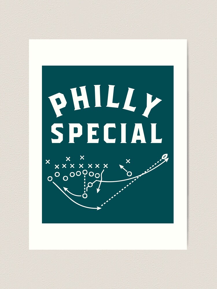 Philly Special Philadelphia Trick Play Before Super Bowl Halftime | 12x16  Football Poster Wall Art Decor Framed Print | Sports Memorabilia Artwork