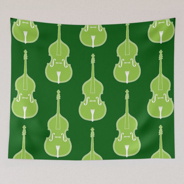 Item preview, MUSICAL INSTRUMENTS SILHOUETTES - DOUBLE BASS designed and sold by WOOFANG.