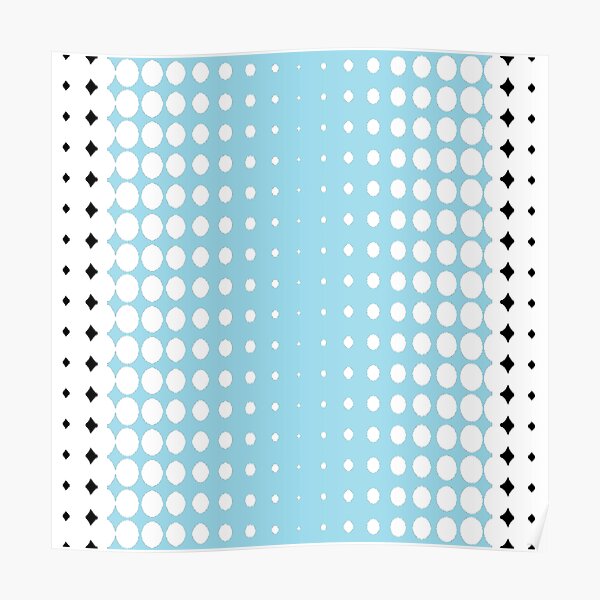 #pattern #abstract #texture #blue #dot #wallpaper #design #white #seamless #circle #polka #illustration #fabric #backdrop #decoration #color #art #retro #dots #shape #graphic #textile #decorative Poster