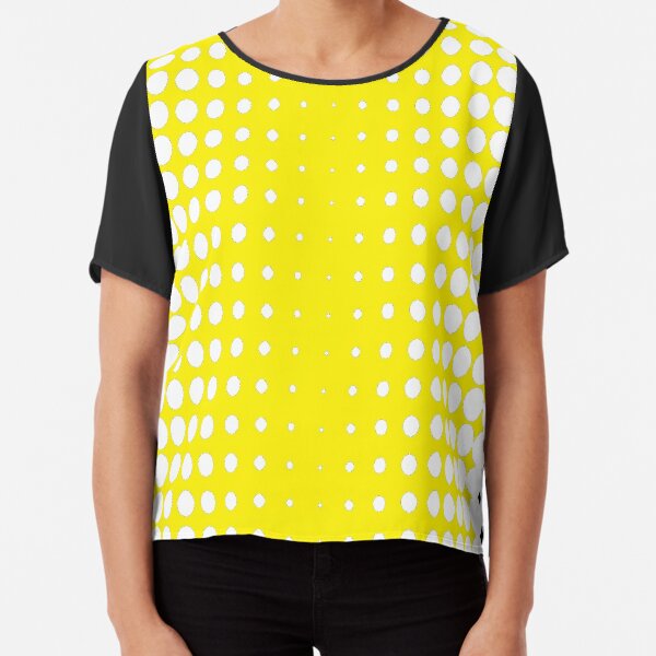 #pattern #abstract #texture #yellow #design #honeycomb #orange #wallpaper #honey #color #backdrop #illustration #bee #grid #backgrounds #textured #dot #hexagon #gold #art #metal #macro #seamless Chiffon Top