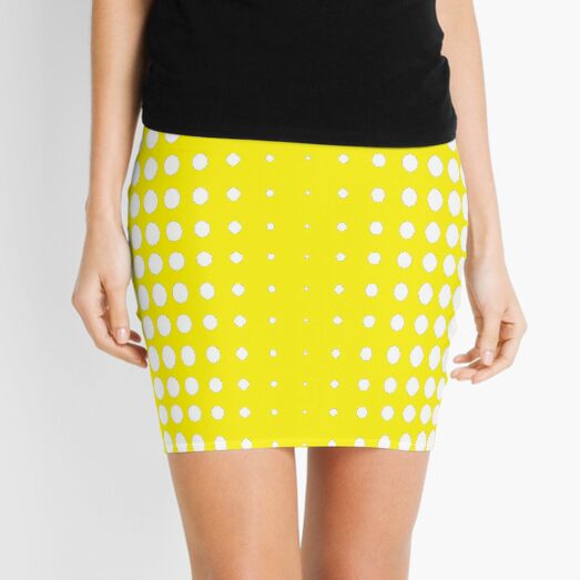 #pattern #abstract #texture #yellow #design #honeycomb #orange #wallpaper #honey #color #backdrop #illustration #bee #grid #backgrounds #textured #dot #hexagon #gold #art #metal #macro #seamless  Mini Skirt