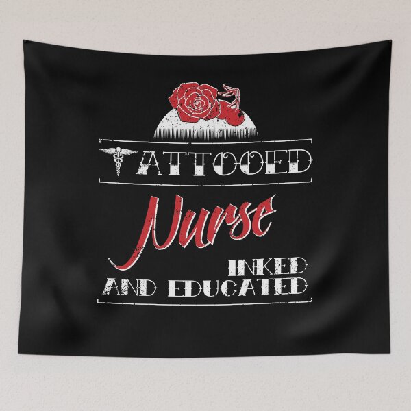 Item preview, Tattooed Nurse Inked And Educated Funny Nurse T Shirt designed and sold by shoppzee.