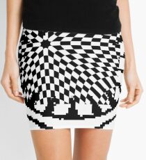 #white #black #abstract #pattern #3d #texture #checkered #illustration #arrow #design #cursor #isolated #flag #pixel #computer #icon #tile #square #symbol #graphic #mouse #concept #perspective Mini Skirt