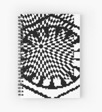 #white #black #abstract #pattern #3d #texture #checkered #illustration #arrow #design #cursor #isolated #flag #pixel #computer #icon #tile #square #symbol #graphic #mouse #concept #perspective Spiral Notebook