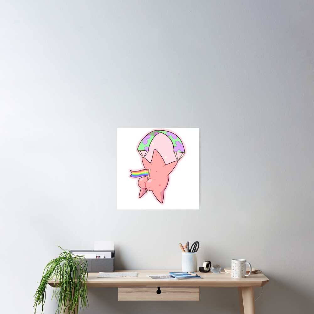 patrick star butt pride | Poster