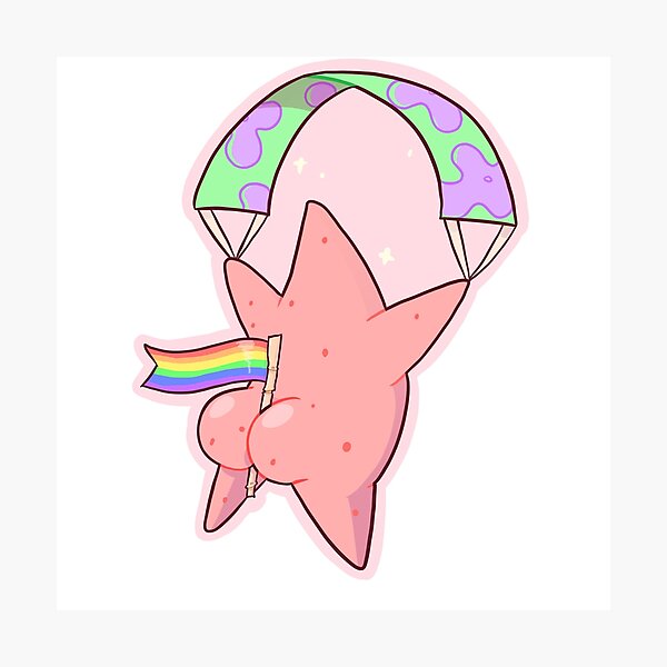 patrick star butt pride Photographic Print