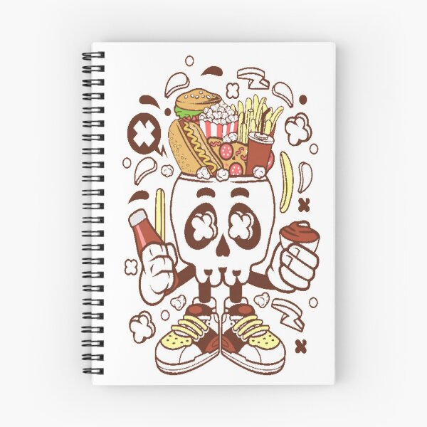 Item preview, Junk food skull designed and sold by sager4ever.