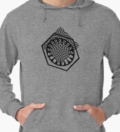 #white #black #abstract #pattern #3d #texture #checkered #illustration #arrow #design #cursor #isolated #flag #pixel #computer #icon #tile #square #symbol #graphic #mouse #concept #perspective Lightweight Hoodie