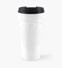 #white #black #abstract #pattern #3d #texture #checkered #illustration #arrow #design #cursor #isolated #flag #pixel #computer #icon #tile #square #symbol #graphic #mouse #concept #perspective Travel Mug