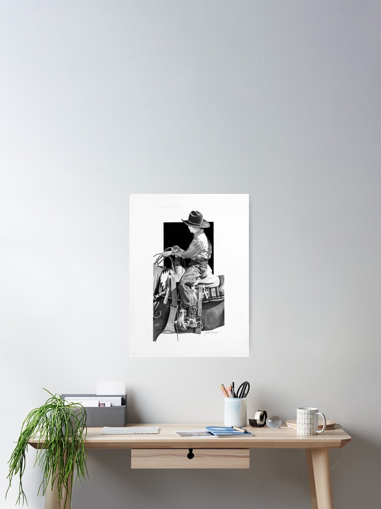 Thumbnail 2 of 3, Poster, Rodeo Boy Jr. Rider. designed and sold by graphiteaz.