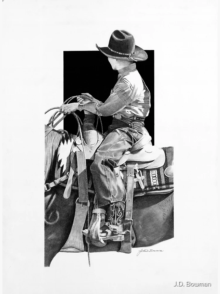 Thumbnail 3 of 3, Poster, Rodeo Boy Jr. Rider. designed and sold by J.D. Bowman.