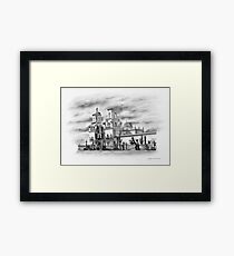 San Xavier Mission, Tucson, Az. Framed Print