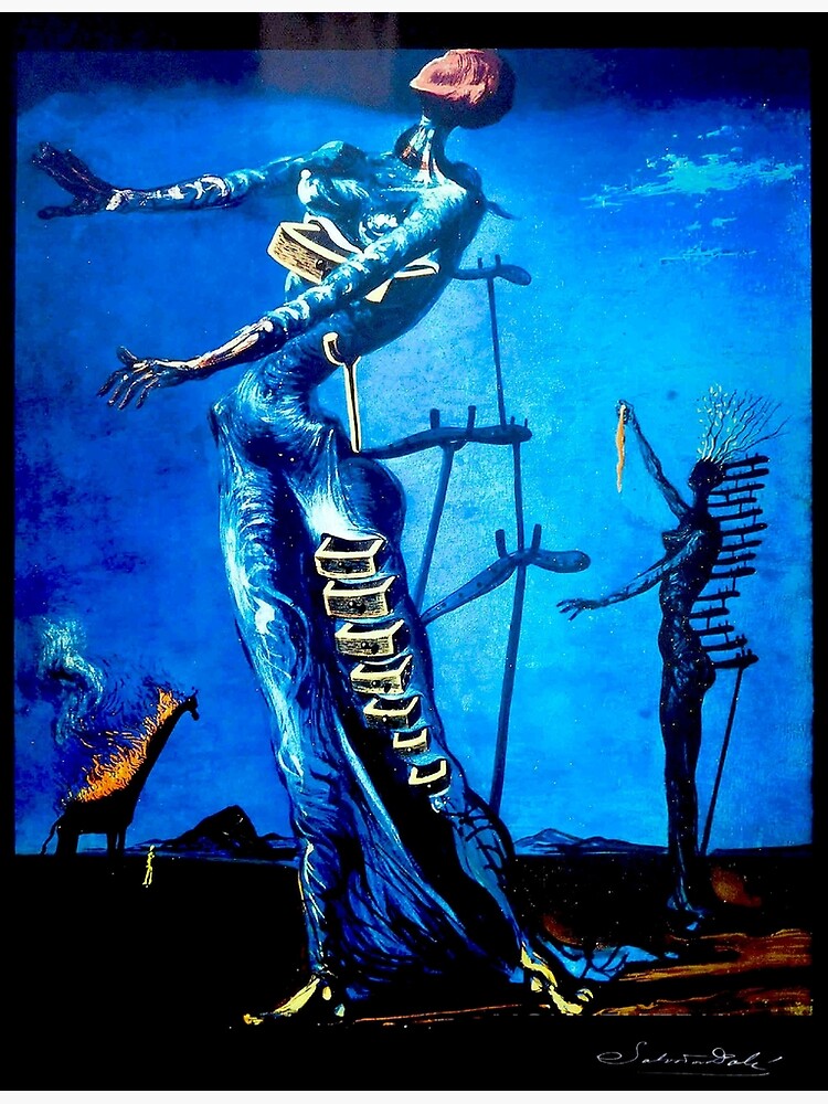 The Burning Giraffe Dali Painting Painting by Salvador Dali - Fine Art  America