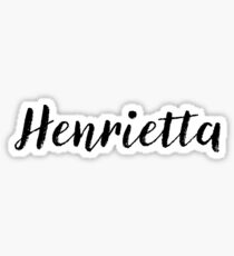 Pegatina Henrietta - Nombre Pegatinas Tees Cumpleaños