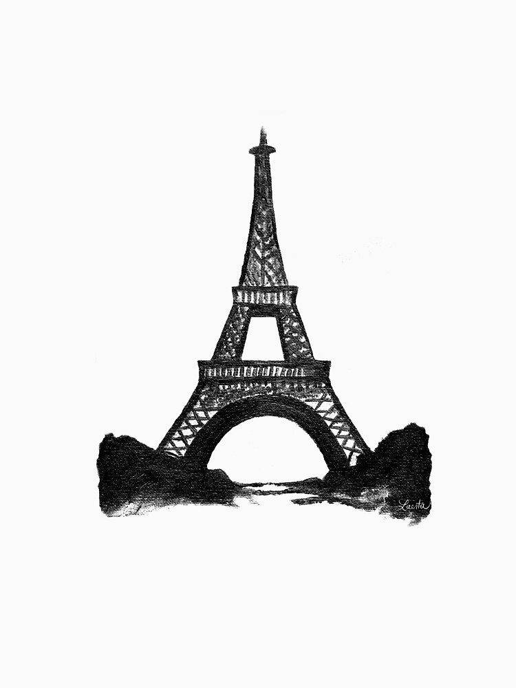Eiffel Tower in Black by travelle