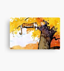 calvin n hobbes sleep Canvas Print