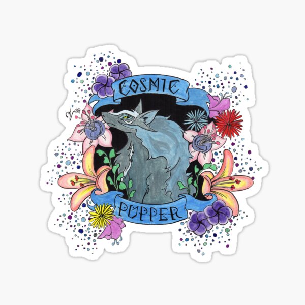 Cosmic Pupper Sticker
