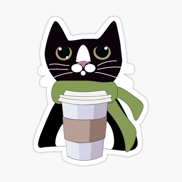 Item preview, Cool Coffee Cat designed and sold by hennejac.