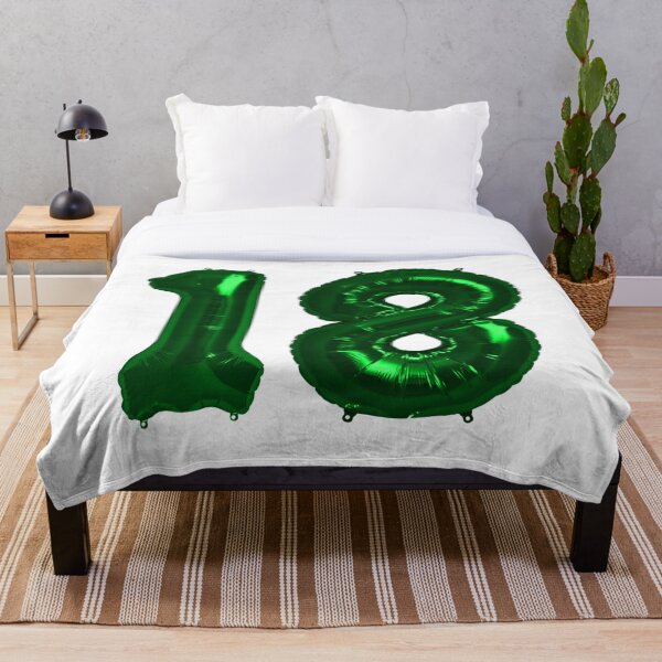 Item preview, Bright Green 18th Birthday Metallic Helium Balloons Numbers designed and sold by Birthdates.