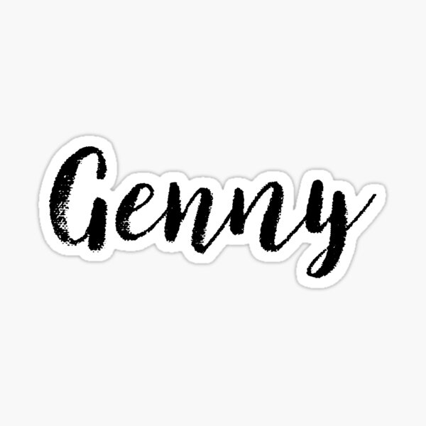 genny-cute-girl-names-for-wife-daughter-sticker-for-sale-by