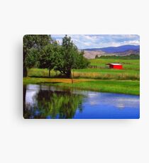 Nevada Farmlands Canvas Print