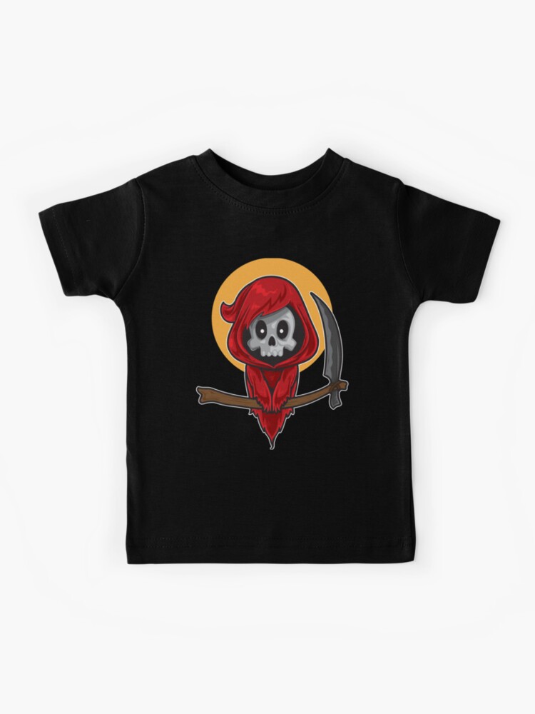 Cute Red Grim Reaper Kids T Shirt By Yorkx Redbubble - grim reaper roblox shirt