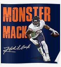 Khalil Mack Chicago Bears Monster of the Midway Poster