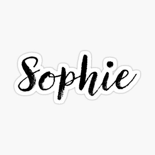 Sophie Name Stickers Redbubble