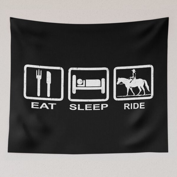 Item preview, Eat Sleep Ride Barrel designed and sold by OasisPolygon.