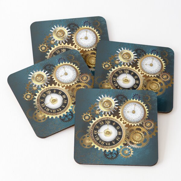 Item preview, Two Steampunk Clocks with Gears designed and sold by Blackmoon9.
