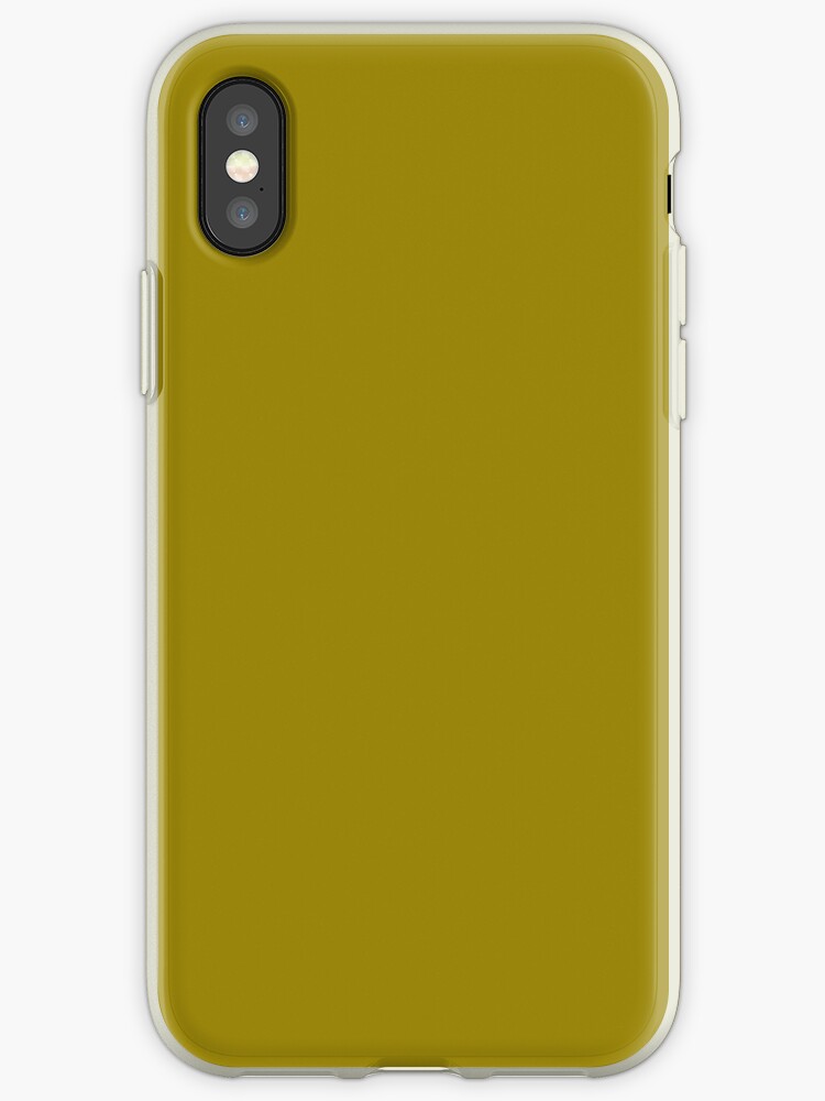 "PLAIN SOLID DARK YELLOW " iPhone Cases & Covers by ozcushions