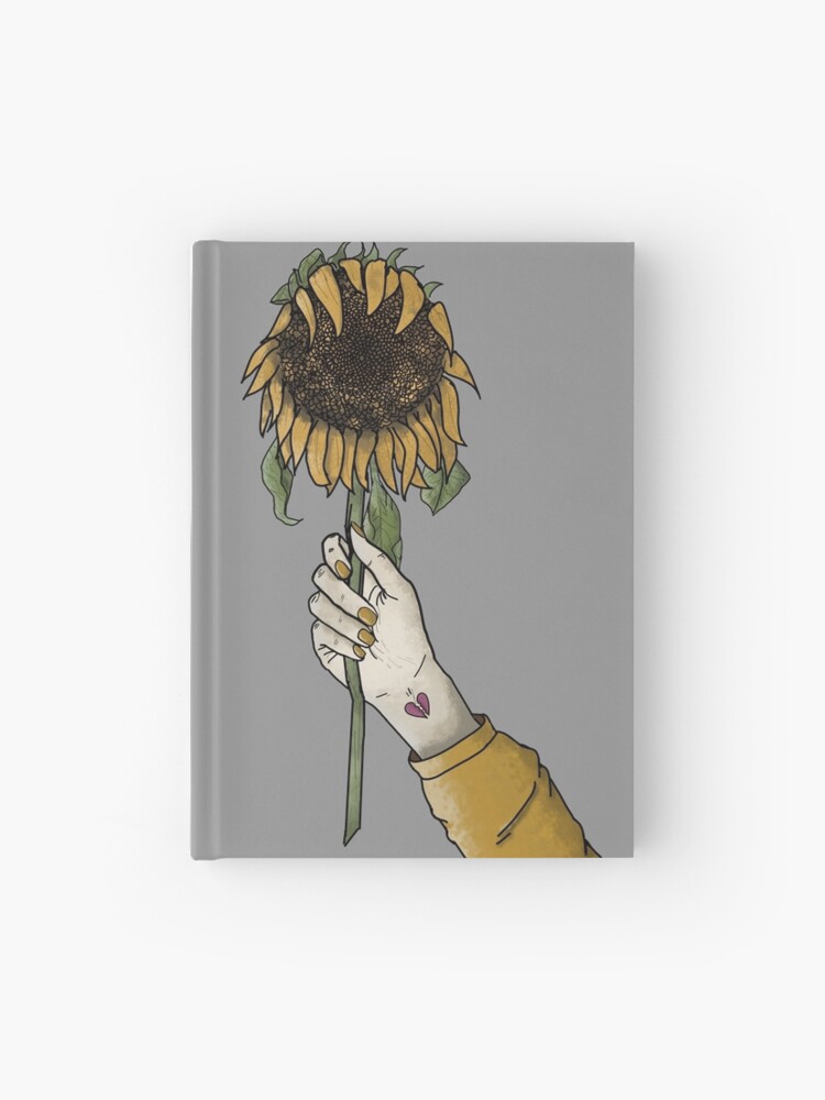 Cuaderno de tapa dura «Girasol marchito» de fallobye | Redbubble