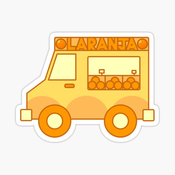 Item preview, Orange Truck designed and sold by LanaeComics.