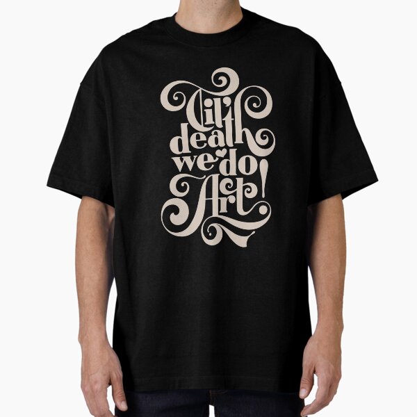 Item preview, Til Death We Do Art - in black & cream designed and sold by noviajonatan.