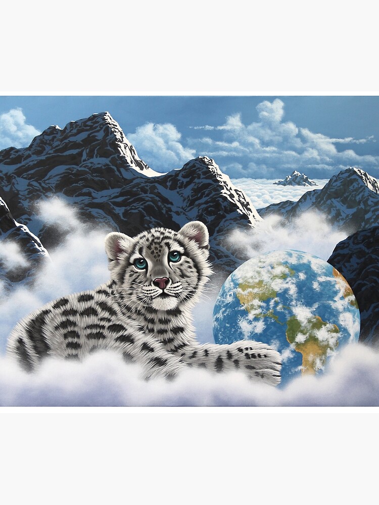 Bed Of Clouds snow leopard and earth