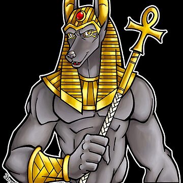 Artwork thumbnail, Anubis Egyptian God by cybercat