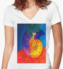Nautilus Muse Women's Fitted V-Neck T-Shirt